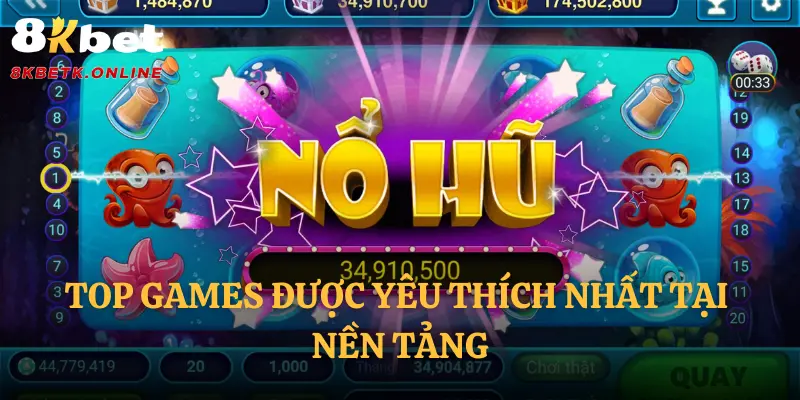 Top games được yêu thích nhất tại nền tảng